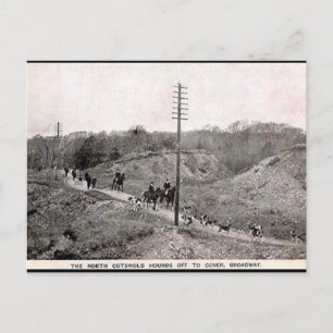 Old Postcard - North Cotswolds Hunt, Broadway