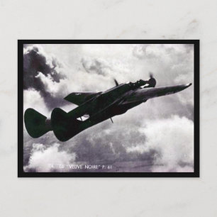 Old Postcard - Northrop P-61 Black Widow
