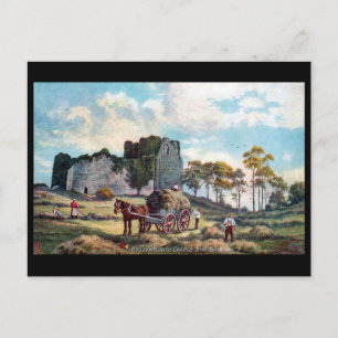 Old Postcard - Oystermouth Castle, near Swansea