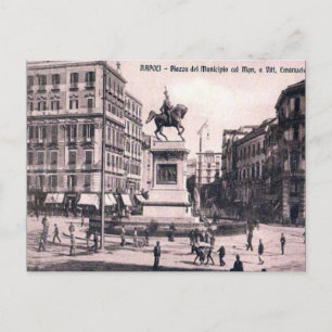 Old Postcard - Piazza del Municipio, Napoli