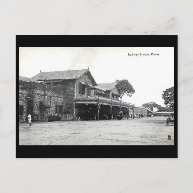 Old Postcard - Pune, India (Front)