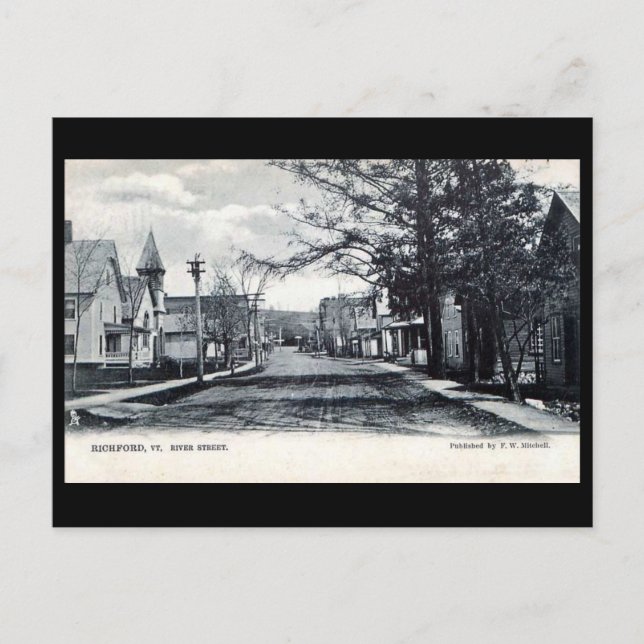 Old Postcard - Richford, Vermont, USA (Front)
