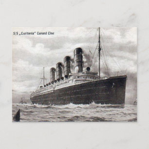 Old Postcard - RMS Lusitania