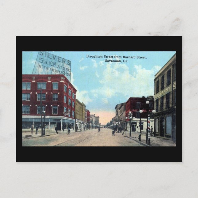 Old Postcard - Savannah, Georgia (Front)