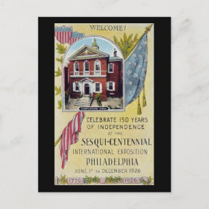 Old Postcard, Sesqui-Centennial, Philadelphia PA Postcard