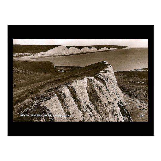 Old Postcard, Seven Sisters, Sussex Postcard