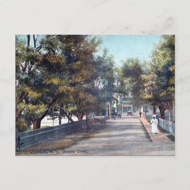 Old Postcard - Springhill, Nova Scotia (Front)