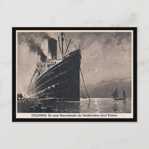 Old Postcard - SS Columbus