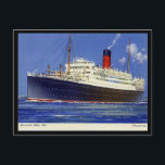 Old Postcard - SS Franconia<br><div class="desc">The image on this postcard has been reproduced from an old postcard of the Cunard White Star line SS Franconia,  previously named SS Ivernia.</div>