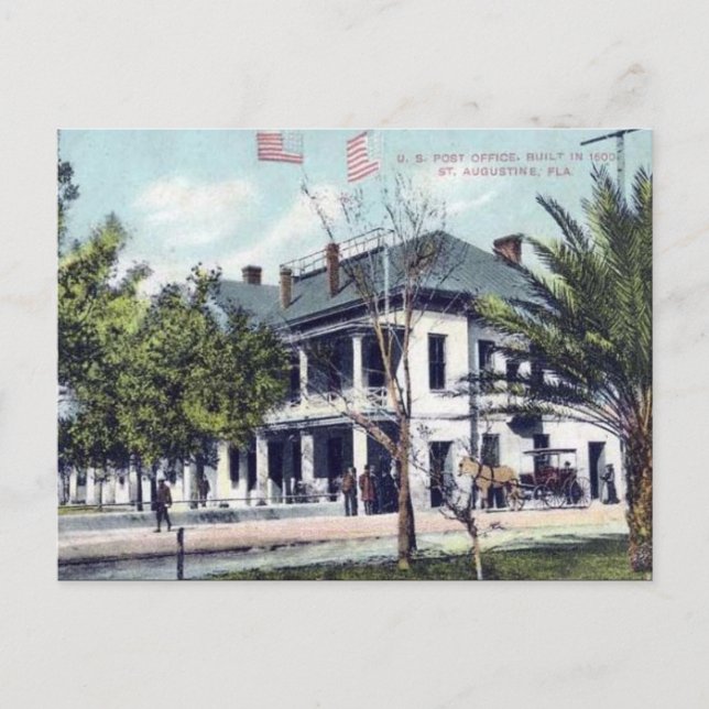 Old Postcard - St Augustine, Florida (Front)