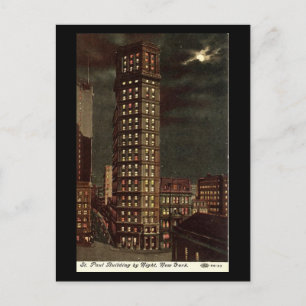 Old Postcard, St Paul Building, New York City Postcard
