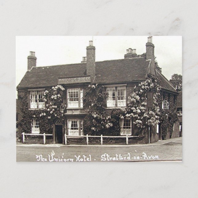 Old Postcard, Stratford-upon-Avon Postcard (Front)