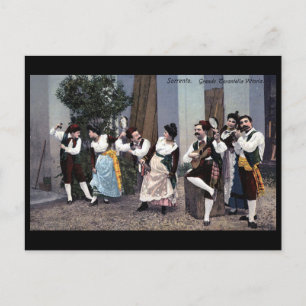 Old Postcard - Tarantella Dancers