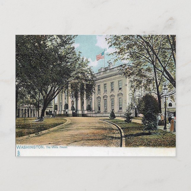 Old Postcard - The White House, Washington, DC (Front)