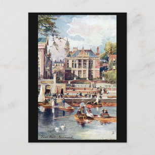 Old Postcard - Town Hall, Richmond, London.