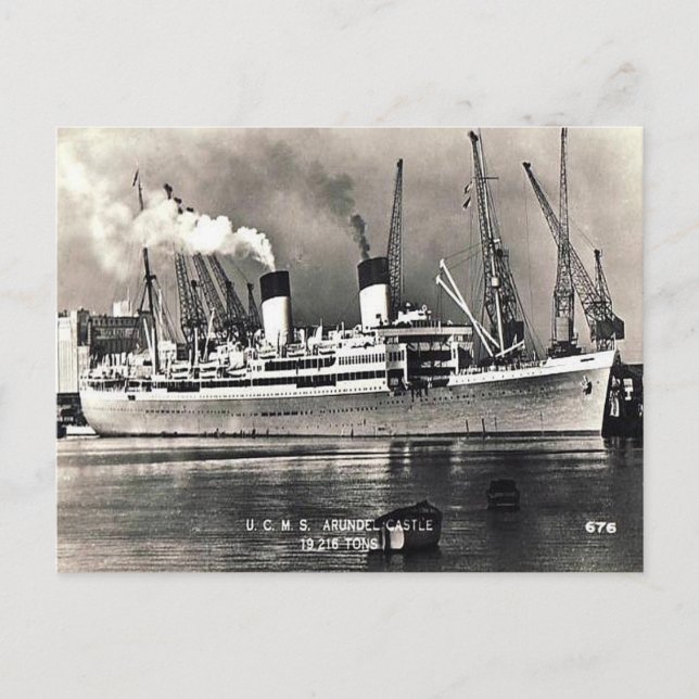 Old Postcard - UCMS Arundel Castle (Front)