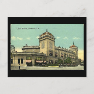 Old Postcard, Union Station, Savannah, Georgia Postcard