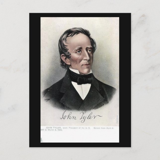 Old Postcard - US President John Tyler (Front)