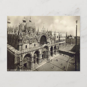 Old Postcard, Venice, Chiesa San Marco Postcard