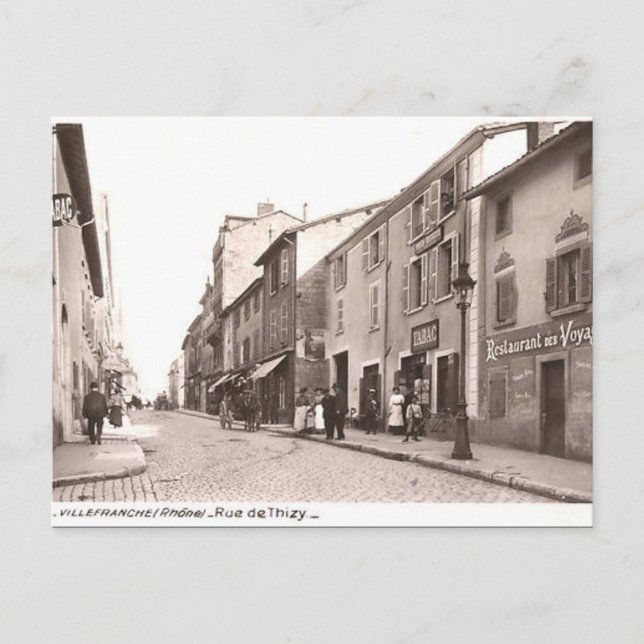 Old Postcard - Villefranche-sur-Saone, Rhone (Front)