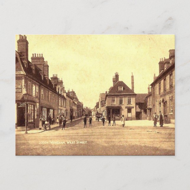 Old Postcard - Wareham, Dorset (Front)