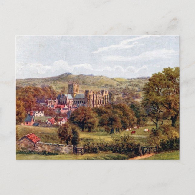 Old Postcard - Wells Cathedral, Somerset (Front)