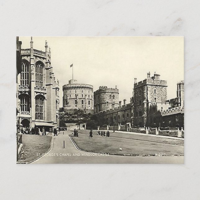 Old Postcard - Windsor Castle (Front)