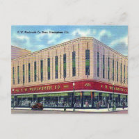 Old Postcard - Woolworth's, Birmingham, Alabama