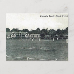 Old Postcard - Worcester Cricket Ground