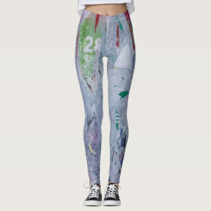 Old posters winter look white green grey red 28 leggings