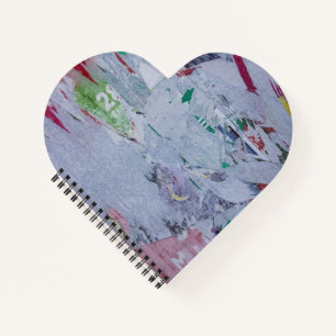 Old posters winter look white green grey red 28 notebook