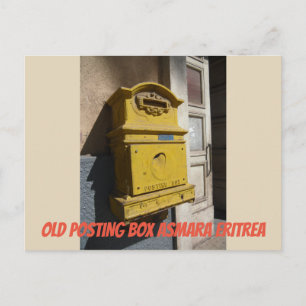 Old Posting Box Asmara Eritrea Postcard