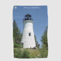 Old Presque Isle Lighthouse golf towel