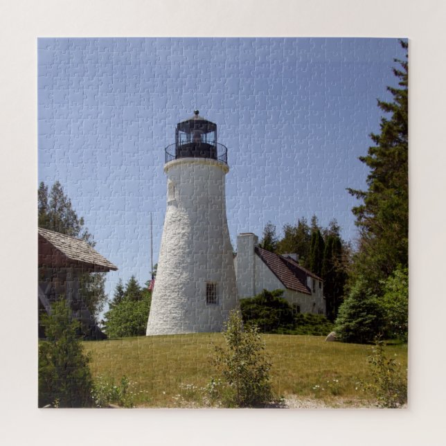 Old Presque Isle Lighthouse Jigsaw Puzzle (Vertical)