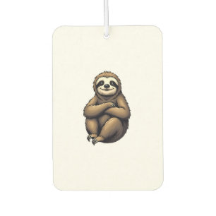 Old Print Sloth Art Vintage Graphic 2 Car Air Freshener