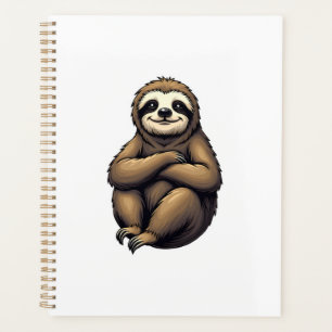 Old Print Sloth Art Vintage Graphic 2 Planner