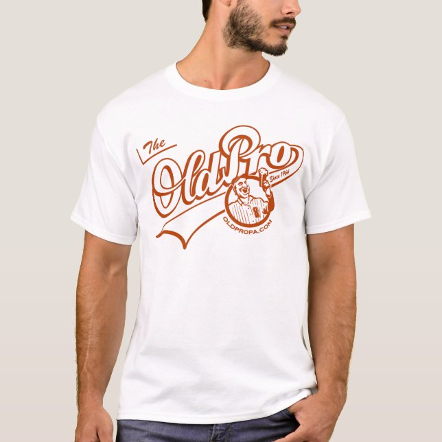 Old Pro (cardinal print) T-Shirt (Front)