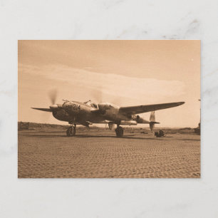 Old Prop Plane Postcard