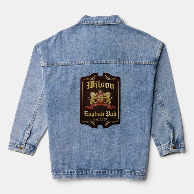 Old Pub Signs, Wilson Denim Jacket (Back)