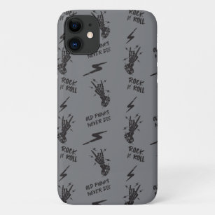 Old Punks Never Die Skeleton Rock On Gothic  Case-Mate iPhone Case