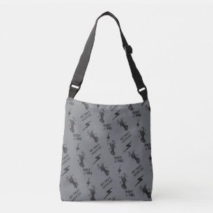 Old Punks Never Die Skeleton Rock On Gothic  Crossbody Bag