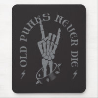 Old Punks Never Die Skeleton Rock On Gothic