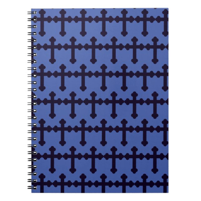 Old purple christian cross notebook (Front)