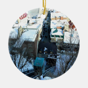 Old Quebec City, Quebec, Canada Ceramic Ornament