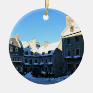 Old Quebec City, Quebec, Canada Ceramic Ornament