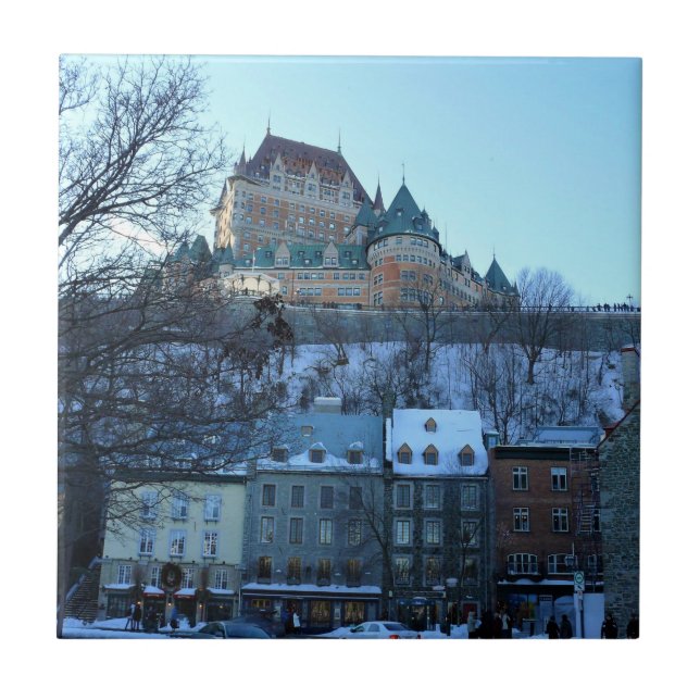 Old Quebec City, Quebec, Canada Ceramic Tile (Front)