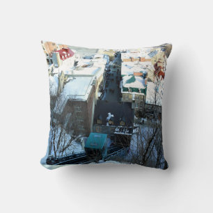 Old Quebec City, Quebec, Canada Cushion