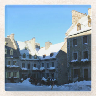 Old Quebec City, Quebec, Canada Glass Coaster