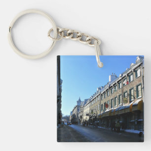 Old Quebec City, Quebec, Canada Key Ring