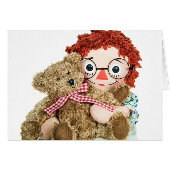 old rag doll and teddy bear (Front Horizontal)